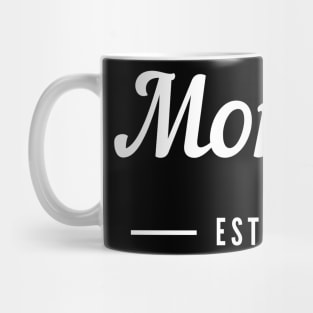 Mommy EST. 2022. Simple Typography Design Perfect For The New Mom Or Mom To Be. Mug